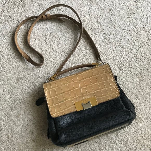 Balenciaga Handbags - Balenciaga Crocodile Embossed Crossbody Bag